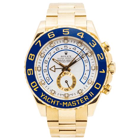 18kt yellow gold yacht master 2 rolex